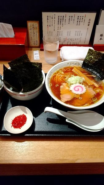 「中華そば＋海苔」@中華そば 勝本の写真