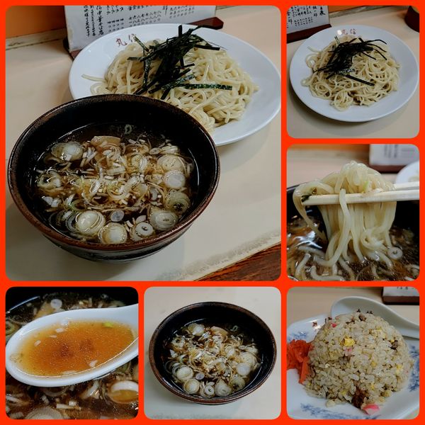 「つけめん半チャーハンセット」@丸信中華そばの写真