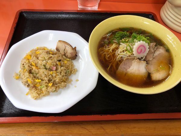 「醤油ラーメンセット」@萬福軒の写真
