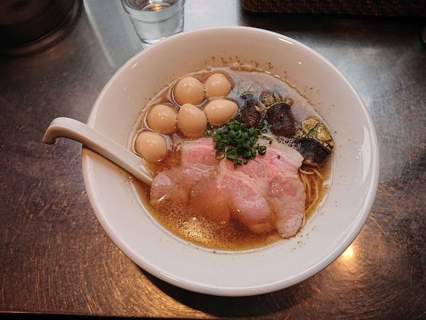 「【限定】亀の手煮干蕎麦＋うずら」@さんじの写真