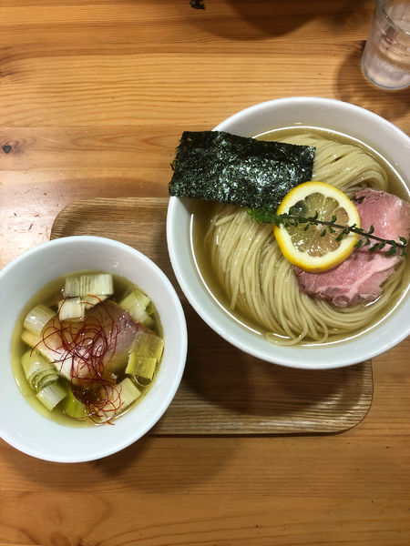 「昆布水塩つけそば」@アメノオトの写真