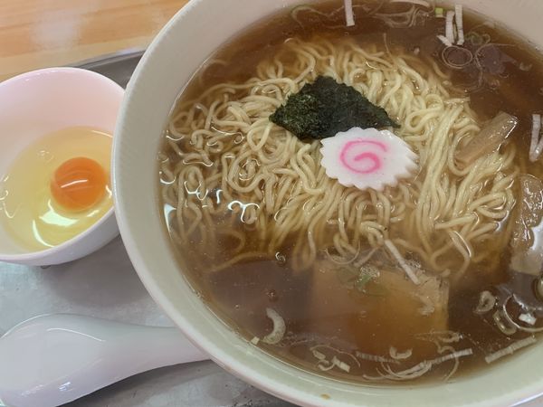 「中華そば750+生卵50＝800円」@大勝軒 狭山ヶ丘店の写真