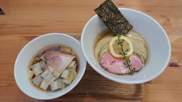 「味玉昆布水醤油つけそば  1000円」@アメノオトの写真