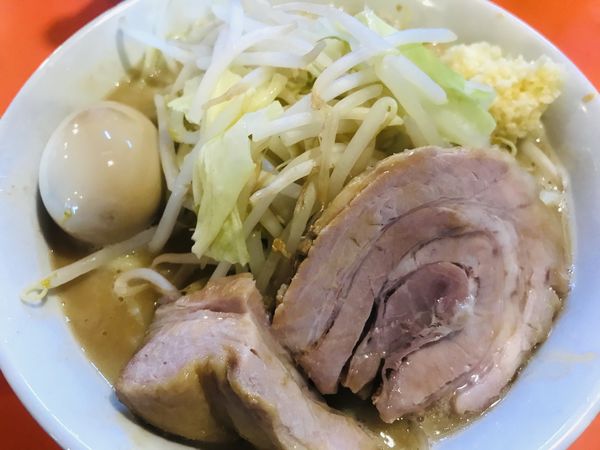 「らーめん豚一切れ　味玉、ニンニク少なめ」@ちばからの写真