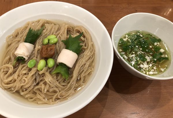 「羅臼昆布と浅利のつけそば900円」@中華そば 七麺鳥の写真