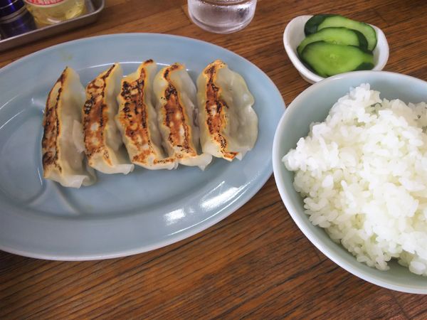 「Aセット（餃子×ライス×漬物）￥165」@らーめん 大五郎の写真