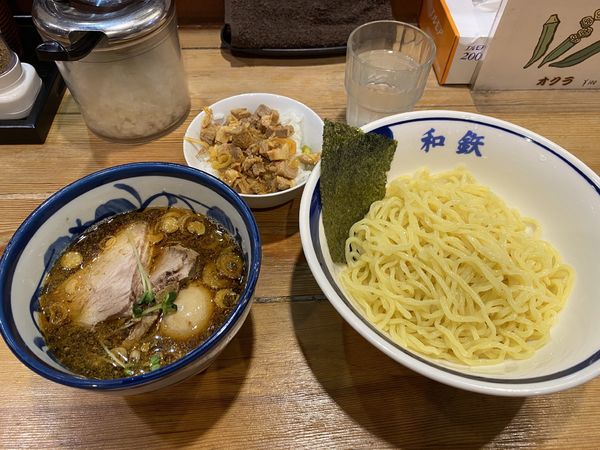 「和鉄つけ麺 ミニチャーシュー丼」@和風ラーメン 和鉄の写真