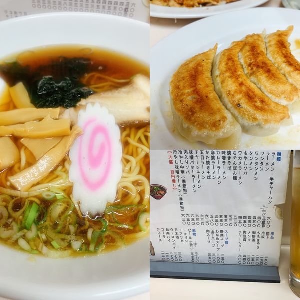 「ラーメン　餃子　生姜焼き」@ラーメン 点心の写真