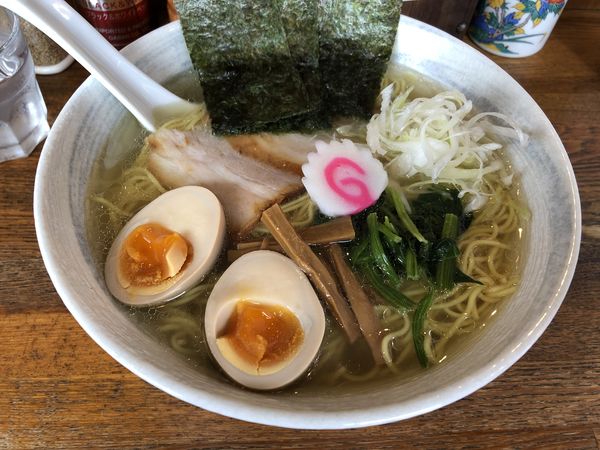 「徳・塩そば 大盛」@泉岳寺 らーめん徳の写真