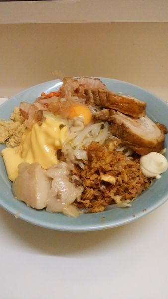 「まぜそば（大）」@ラーメン豚五里羅Ⅲ 信州旅情編の写真