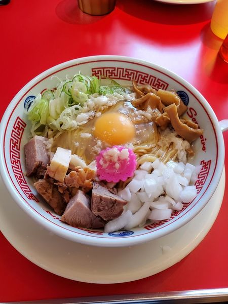 「和豚もち豚の油そば(並)」@ソラノイロ 池袋店の写真