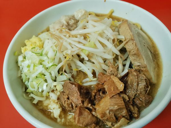 「ラーメン 小＋くずし豚」@らー麺 ぶたのジョーの写真