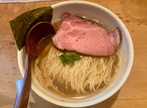 「中華そば（大盛）」@中華蕎麦 蘭鋳の写真