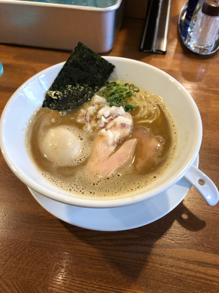 「味玉白湯煮干ラーメン」@麺屋 藤むらの写真