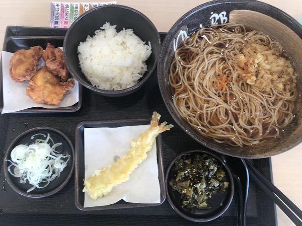 「日替わりセット600円」@ゆで太郎 加須上種足店の写真