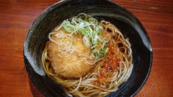 「コロッケそば」@笠置そば 北与野店の写真