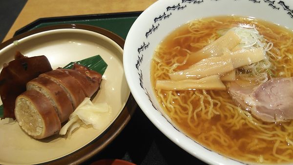 「八戸ラーメン イカ飯セット」@烹鱗の写真