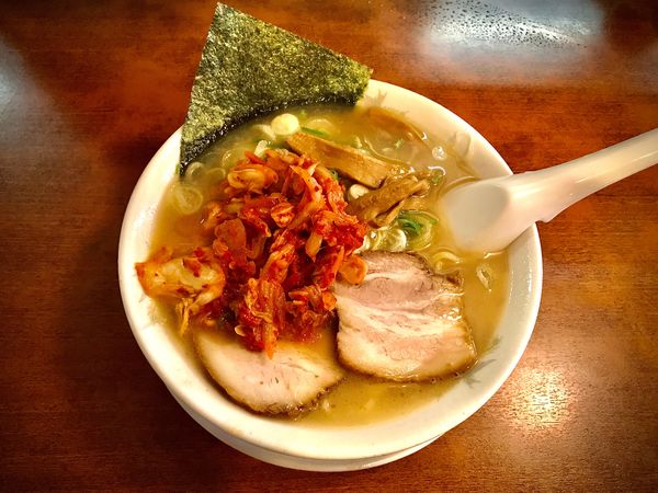 「本場韓国キムチらーめん」@らーめん南山の写真