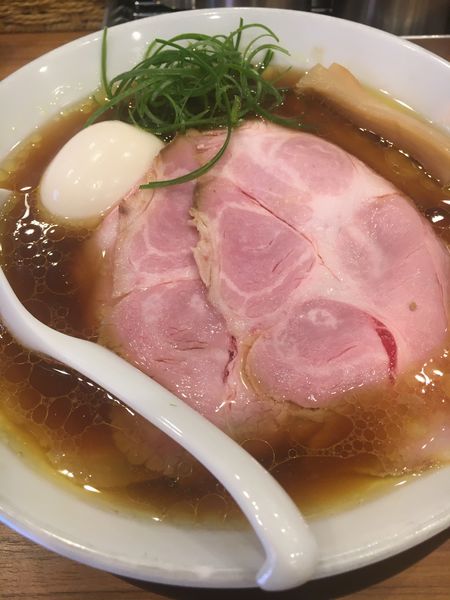 「比内地鶏の丸鶏100％ド直球中華そば¥1,000」@中華そば ココカラサキゑの写真