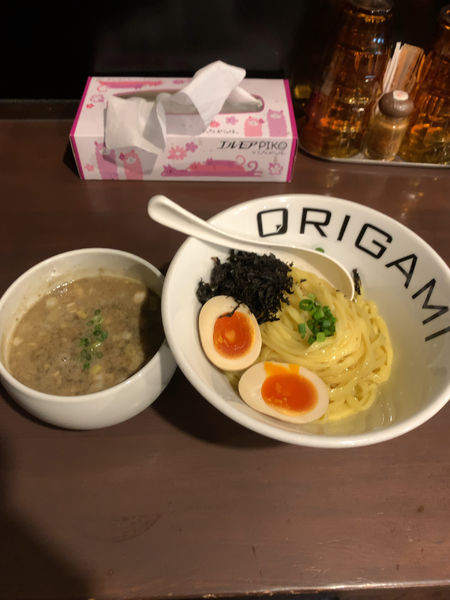 「味玉コッテリ煮干つけ麺(限定20食・950円)」@麺屋 ORIGAMIの写真