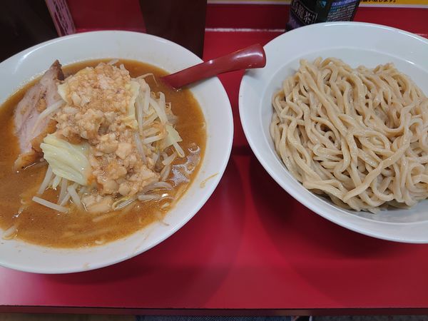 「小つけ麺 野菜アブラチョイマシ」@立川マシマシ 古河125号店の写真