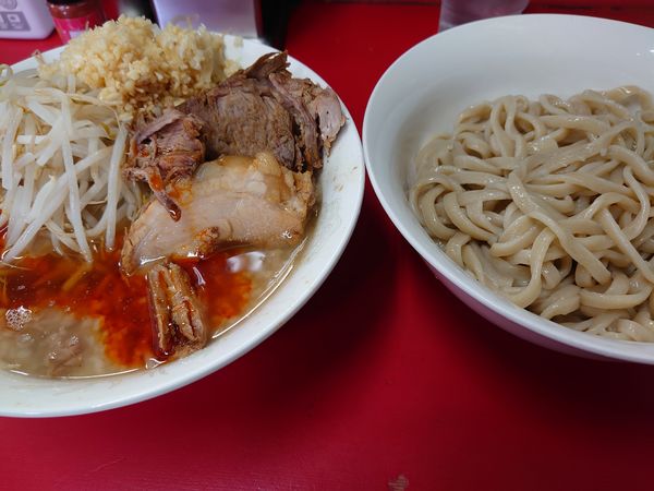 「つけ麺大 ヤサイニンニク辣油チョイマシ」@豚男 -BUTAMEN-の写真