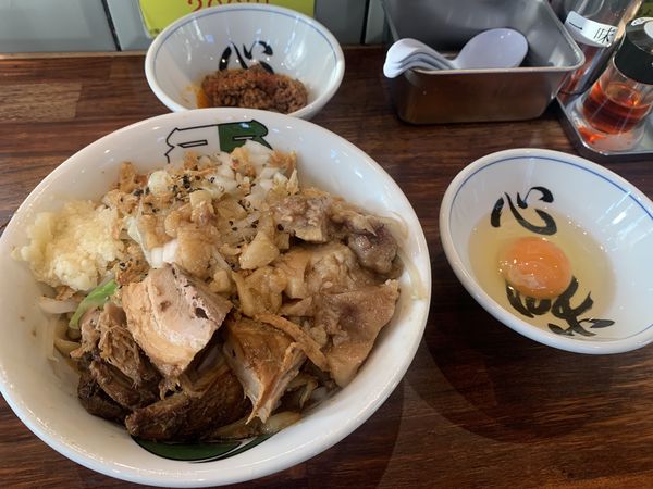 「汁無しそば」@雷 北松戸本店の写真