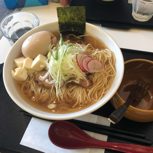 「あっさり飯野　味玉」@ラーメン酒場 晴江戸の写真