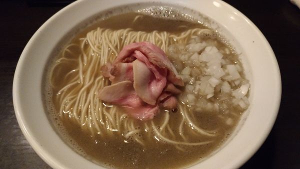 「煮干しそば＋黒酢の和え玉」@灰汁中華 丿貫 福富町本店の写真