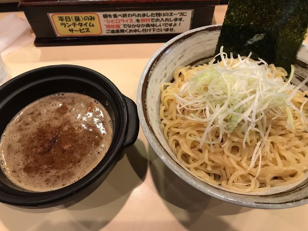 「つけ麺(中太麺中)濃厚魚介MIX@880」@つけ麺 京都わたなべの写真