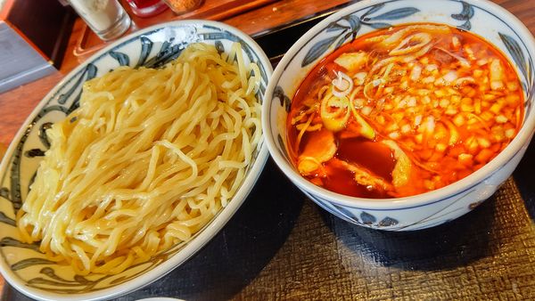 「ピリ辛肉つけ麺790円サービス大盛」@壱鵠堂 瀬谷店の写真