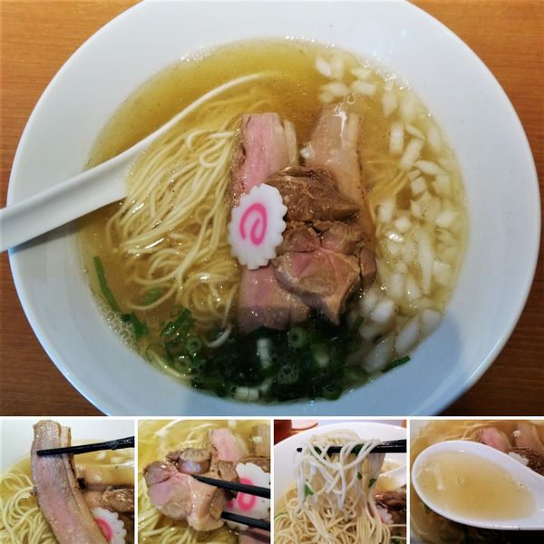 「鴨清湯煮干(塩)　800円」@麺屋 上々の写真