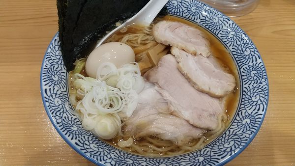 「特製中華そば大盛1050円＋120円」@中華そば 笑歩の写真