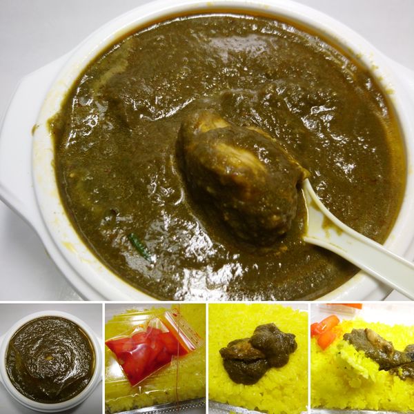 「サグチキン(辛口)ライス　600円」@ナマステ上野キッチンの写真