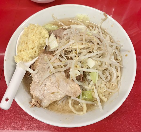 「ラーメン半分　¥750」@ラーメン二郎 西台駅前店の写真