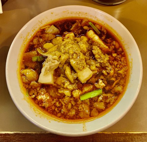 「辛いスタ満そば　¥900 トッピング全部」@元祖スタミナ満点らーめん すず鬼の写真