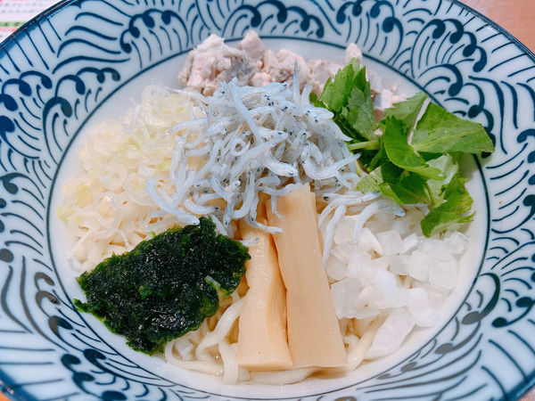 「しらすと生のりの山葵和えそば」@㐂九八 ～garage～の写真