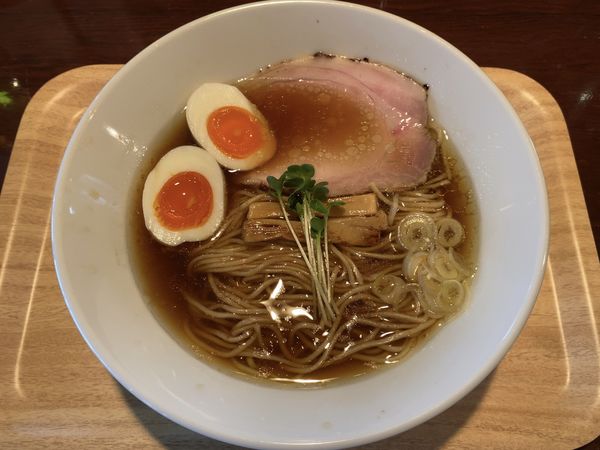 「醤油ラーメン＋煮たまご」@ラーメン ニュー松戸の写真