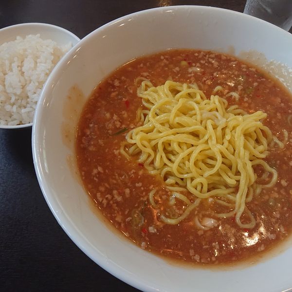 「タンタンメンC900円、半ライス100円、半替玉100円」@中華 四川の写真