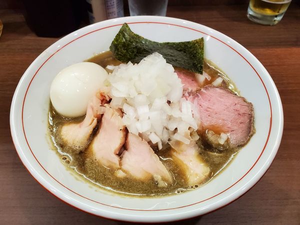 「特製煮干しソバ(1080円) ＋ 和え玉(220円)」@Noodle&Spice curry 今日の1番の写真