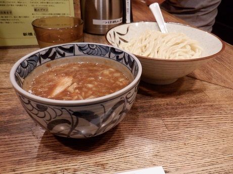 「濃厚鶏つけ麺　並盛（２００ｇ）」@新橋 纏の写真