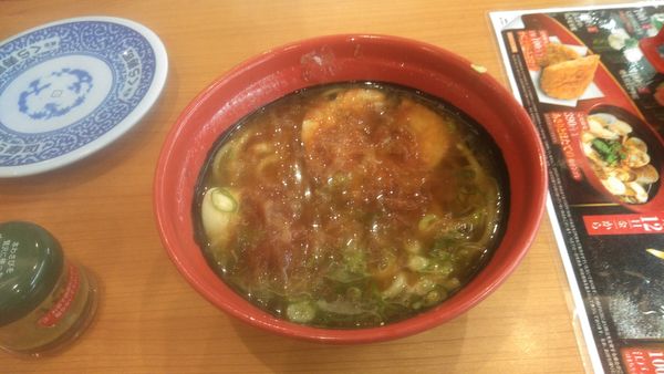 「追いかつお醤油ラーメン」@はま寿司 上田常入店の写真