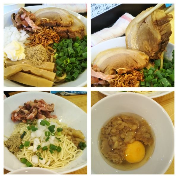 「まぜそば（300）＋和え玉＋生卵」@煮干らーめん 川むらの写真