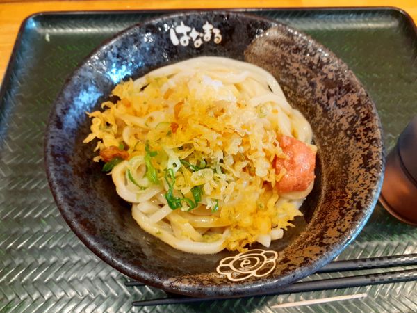 「明太子おろし、冷、中盛」@はなまるうどん ファブ南大沢店の写真