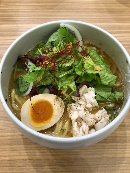 「鶏白湯醤油そば大盛880円＋100円」@蔭山樓 ららぽーと富士見店の写真