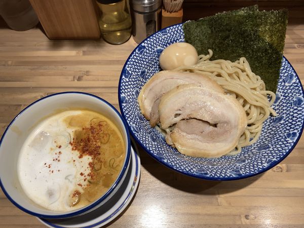 「特製エビ泡つけ麺」@麺 TOKITA 半蔵門店の写真