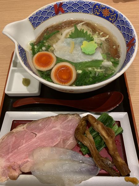 「ふぐだし潮ラーメン　お茶漬けセット」@ふぐだし潮 八代目けいすけ 東急プラザ銀座店の写真