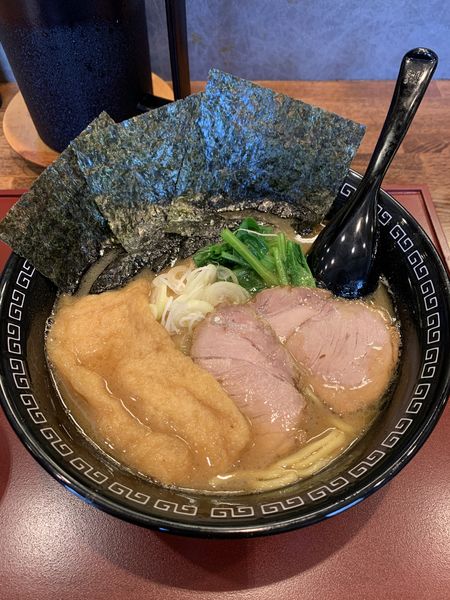 「【限定】家系ラーメン850円 きつね150円」@中華蕎麦 きつねの写真