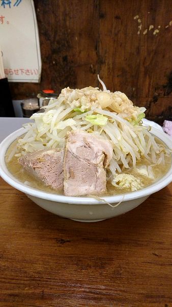 「大ラーメン800円ニンニク少し他全マシ」@ラーメン二郎 品川店の写真