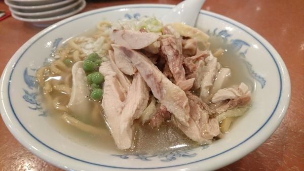 「【昼】とり肉細切りそば」@麗郷 渋谷店の写真